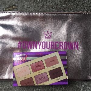 Tarte flirt palette And small makeup bag
